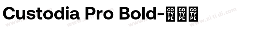 Custodia Pro Bold字体转换
